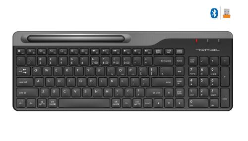 En ucuz A4 TECH FBK25 SİYAH BLUETOOTH+2.4GHZ NANO FN-MULTİMEDYA KABLOSUZ KLAVYE